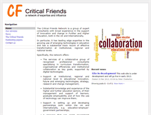 Tablet Screenshot of critical-friends.org